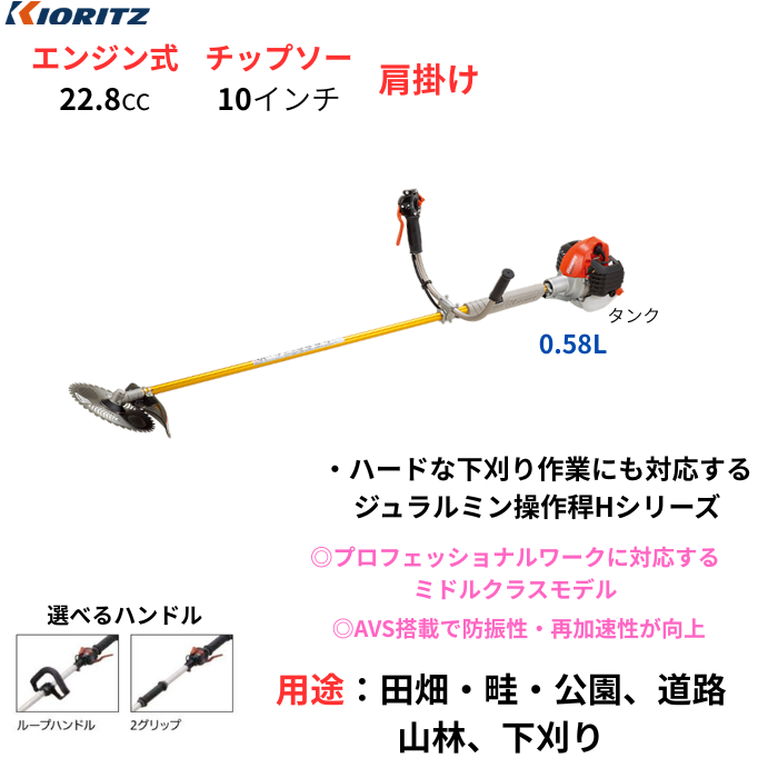 共立 刈払機 SRE2432UHT Uハンドル ループハンドル ツーグリップ