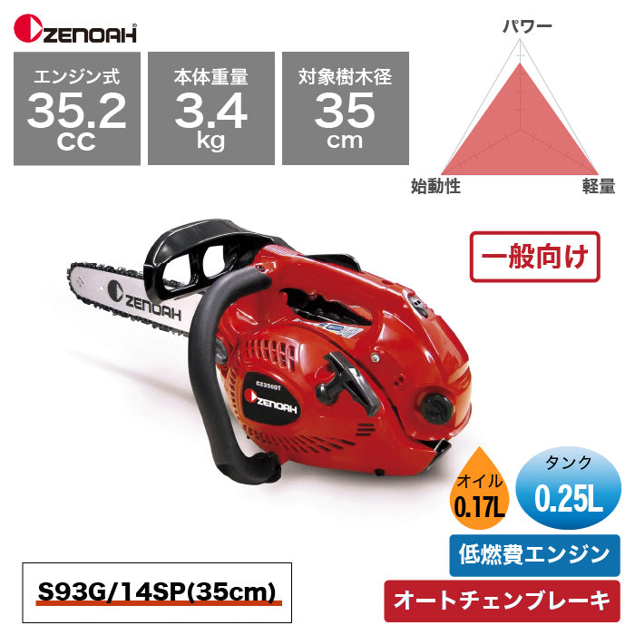 ゼノア チェンソー ジャストシリーズ GZ3500T-EZ